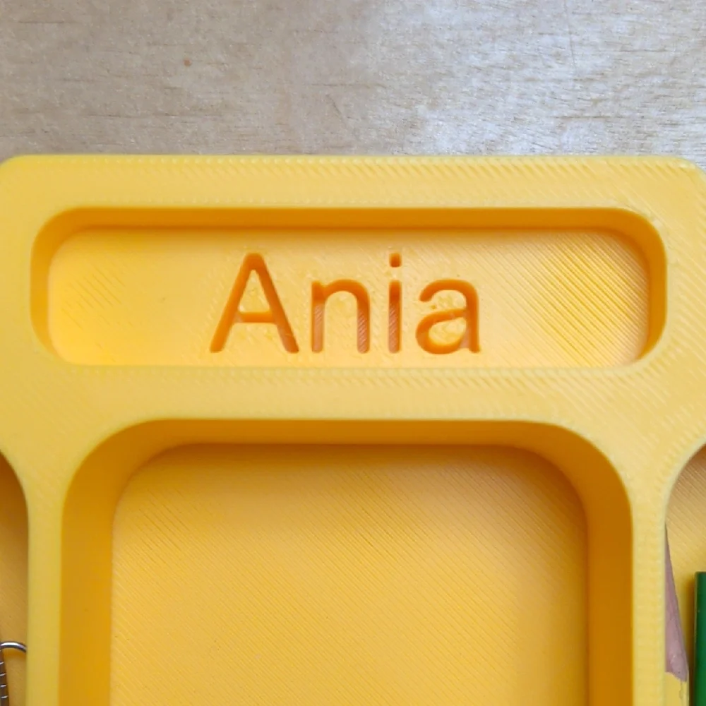 Personalized/custom Yellow Desk Organizer with Stationery